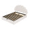 4ft6 Double Upholstered Hydraulic Bed with Adjustable Chic Petal Headboard 6
