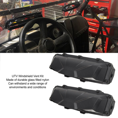 Universal UTV Windshield Vent Kit with Defogging Vents, Glass Filled Nylon 2