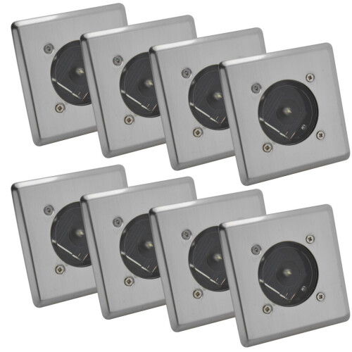 8 Pack Solar Power Decking Floor Light