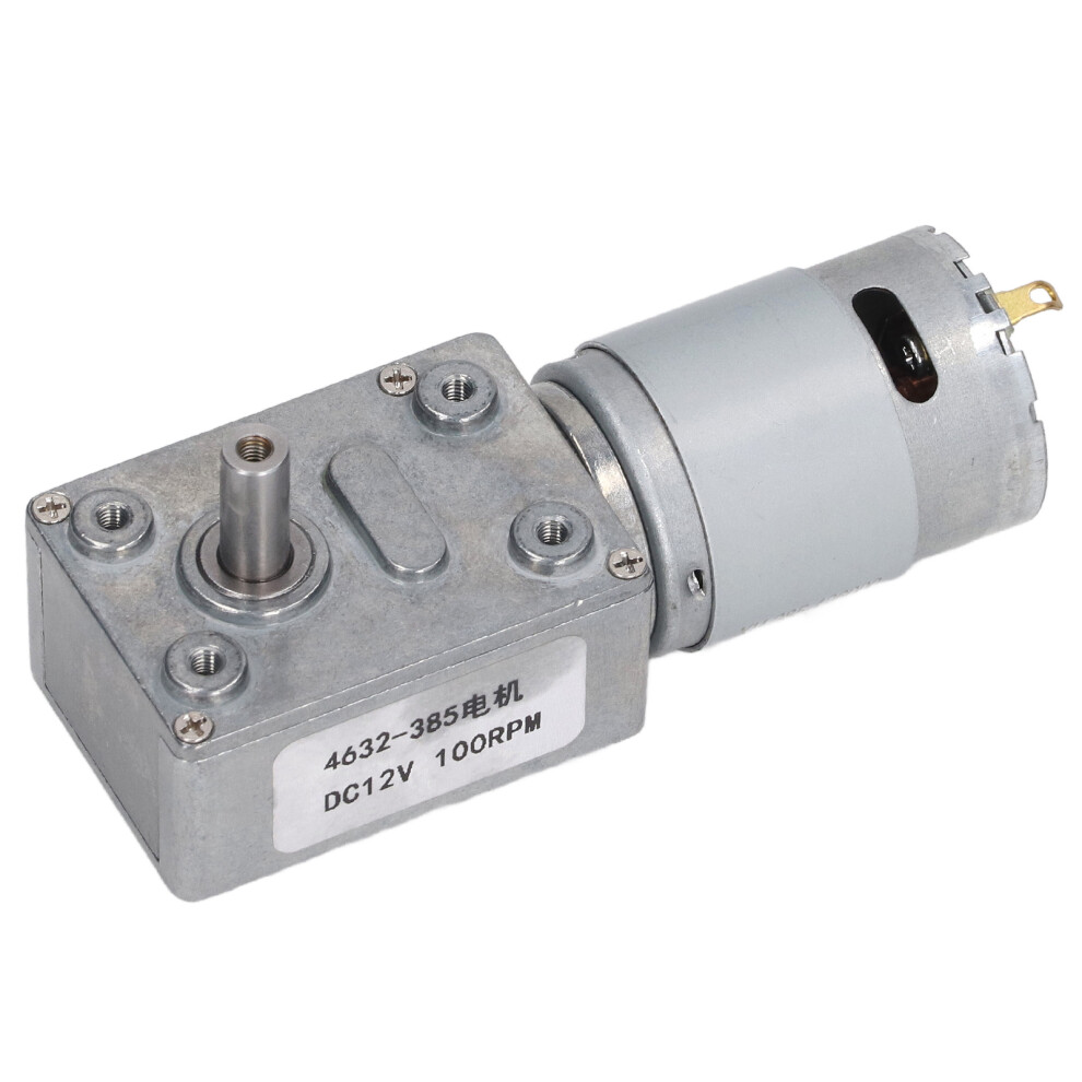 Worm Gear Motor 12V 100RPM CW CCW