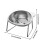 Ανοξείδωτο υπερυψωμένο μπολ γάτας, υπερυψωμένα μπολ κατοικίδιων για φαγητό και 4