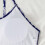 Vintage-Badeanzug für Damen, einteilig, gerafft 4