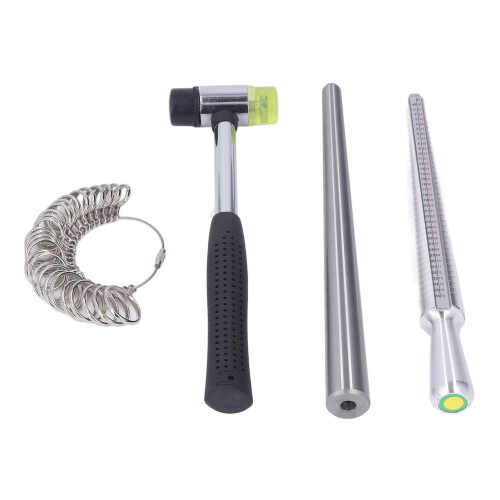 Measuring Tool Ring Mandrel Set Jewelry Tool Accurate Measurements Ring Sizing Measurement Durable Material Professional Ring Sizer Adjustable Size 2
