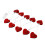 Valentine's LED String Lights Red Iron 1.65M 10 LEDs 2