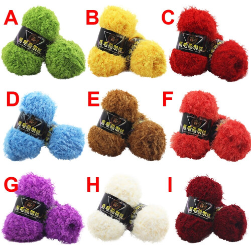 Sametová háčkovací příze Multicolor 50g 1