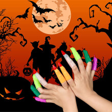 Colourful Halloween Fingers 40 Pack Plastic