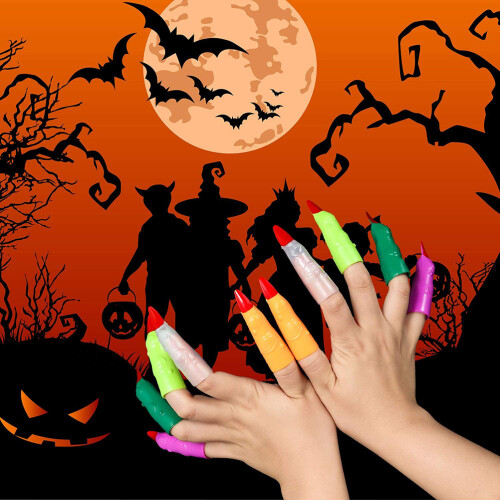 Colourful Halloween Fingers 40 Pack Plastic