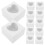 25pcs White Bakery Boxes with HeartShaped Window for Party Use Sturdy Cardboard Cupcake Containers 4