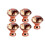 Crystal Drawer Knobs Rose Gold Aluminum Alloy 5 Pc 2