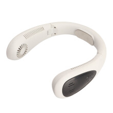 Bladeless Neck Fan USB Rechargeable 5000mAh White, 3 Levels