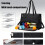 Bolsa Tote 3 em 1, 15,6 polegadas, acolchoada, para escritório/viagem/uso casual, ideal para laptop e lancheira, com compartimentos. 4