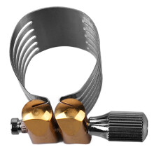 Edelstahl Sax Mouthpiece Ligatur für Tenorsaxophon Pflege