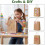 60 Sacolas de Papel Kraft Marrom com Alças, Tamanho 8x4x10 polegadas – Sacolas Médias para Presente/Compras, Ideais para Festas, Casamentos, 6