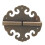 High Strength Hinges Not Easy To Deform Rust Resistant Brass Material Antique Decorative Hinges Cloud Pattern Retro Design Easy To Install Suitable 4