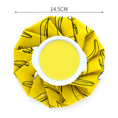 Ice Bag Yellow Banana Ø14.5cm, Reusable Hot/Cold 1