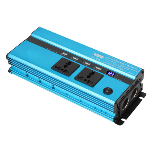 Μετατροπέας ρεύματος θύρας USB Μετατρέπει 12V DC σε AC220V Καθαρού ημιτόνου Συμπαγής 1