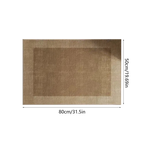 Μαλακό χαλί Karymi με μπεζ ριγέ μοτίβο 80x50cm – Αντιολισθητικό πατάκι για σαλόνι, 2