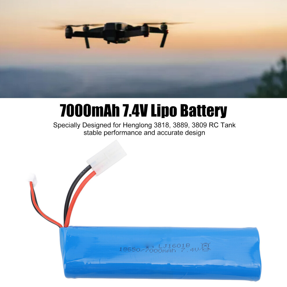 Rc Tank Lipo Battery 7.4V 7000Mah 7293282398658