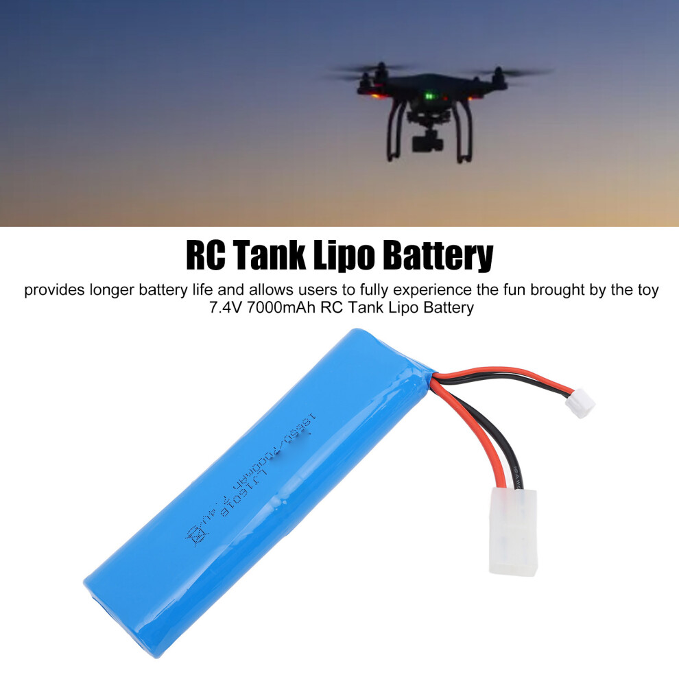 Rc Lipo Battery 7.4V 7000Mah Safe 7293282408791