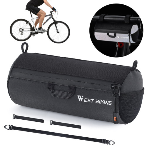 Τσάντα ποδηλάτου WEST BIKING 1L Τσάντα τιμονιού ποδηλάτου Τσάντα μπροστινού πλαισίου 1