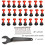 PP Material Tile Leveling System Kit Stainless Steel Reusable Components Includes Replaceable T Pin Wrench For Wide Application In Floor Wall Tile 3