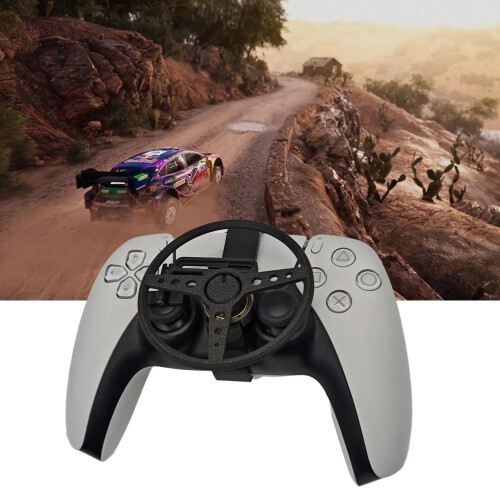 Mini Steering Wheel for PS5， PS5 slim Game Controller Auxiliary Replacement Accessories 1