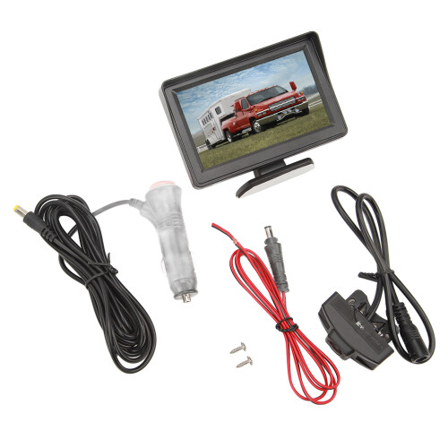 Caméra de recul HD avec écran LCD TFT, vision nocturne et conception résistante aux vibrations. 1