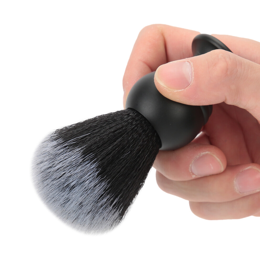 Nylon Soft Hair Shaving Brush with Metal Handle, 10x3.3cm