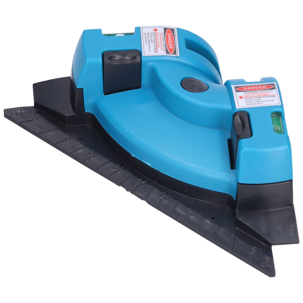 Infrared Level With Double Bubbles & Laser, Blue, Ip54 3281390746946
