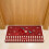 Rode feestelijke paarden deurmat van polyester, 58 x 89 cm, antislip 5