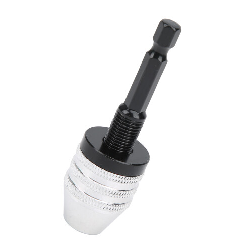 Universal Driver Keyless Drill Chuck Quick Change Adapter, Impact Driver Conversion Tool With1/4Inch Hex Shank, Adjustable Drill Conversion For 2