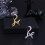 Chunky gold stacking rings set for women 6-piece 5