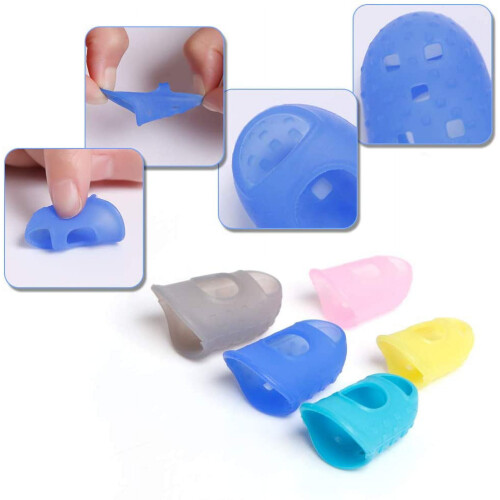 Guitar Finger Protectors Silicone 24 Pcs 3 Sizes with 5 2