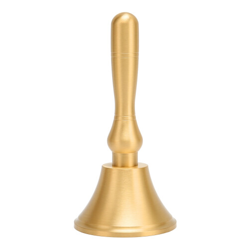 Handheld Bell Super Loud Solid Brass With Wooden Handle Rust Resistant Durable Ergonomic Design Portable And Compact Multi Use Bell For Schools 2