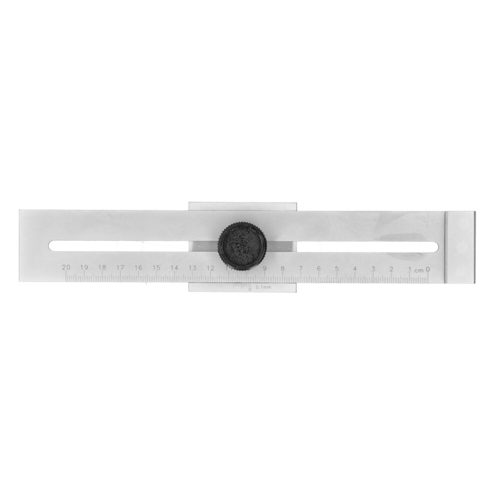Woodworking Scribe Ruler 0200Mm Carpenter Line Gauge Crossedout Tool 8091391619430