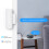 120dB Alarm Entry Sensor WiFi Enabled Smart Door Window Detector Real-Time Push Notifications Compact Size Durable Construction Easy Mounting Long 7