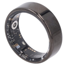 Smart Ring Waterproof IP68, Sport Modes, Step & Calorie Tracker, 20mAh Battery, Black, 11 Size
