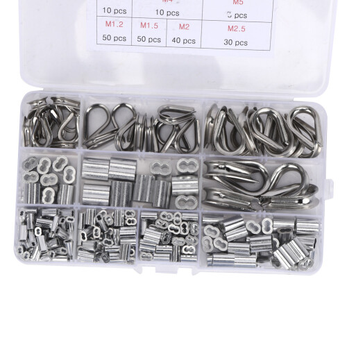 Crimp-Set 225 Stück M1.2-M5 Alu/Edelstahl 1