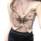 Fairycore Grunge Crop Top Γυναικείο Κοντομάνικο V Λαιμόκοψη Πεταλούδα Καρδιά Γραφική 2
