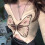 Fairycore Grunge Crop Top Γυναικείο Κοντομάνικο V Λαιμόκοψη Πεταλούδα Καρδιά Γραφική 6