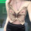 Fairycore Grunge Crop Top Γυναικείο Κοντομάνικο V Λαιμόκοψη Πεταλούδα Καρδιά Γραφική 8