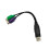 PS2 to USB Adapter USB to Dual PS/2 Adapter Cable for Keyboard Mouse Plug and Play Design Compatible for Windows Mac 7