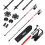 Red Aluminum Nordic Walking Poles, Adjustable Length 3