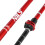 Red Aluminum Nordic Walking Poles, Adjustable Length 6