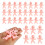 30 stk. mini babyfigurer plastik kagetopper 5