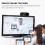 1080P Webcam with Microphone,Web Camera for Desktop Computer with 110 Degree Wide Viewing Angle,USB Computer Camera for Desktop 4