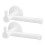 Adjustable White Drapery Hook Holder for Home Use, Versatile Curtain Hooks, 2 Pieces 6