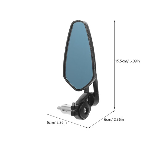 1 par de espelhos retrovisores para motociclistas com refletor grande angular 1
