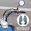 1 par de espelhos retrovisores para motociclistas com refletor grande angular 3