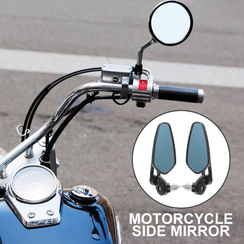 1 par de espelhos retrovisores para motociclistas com refletor grande angular 2